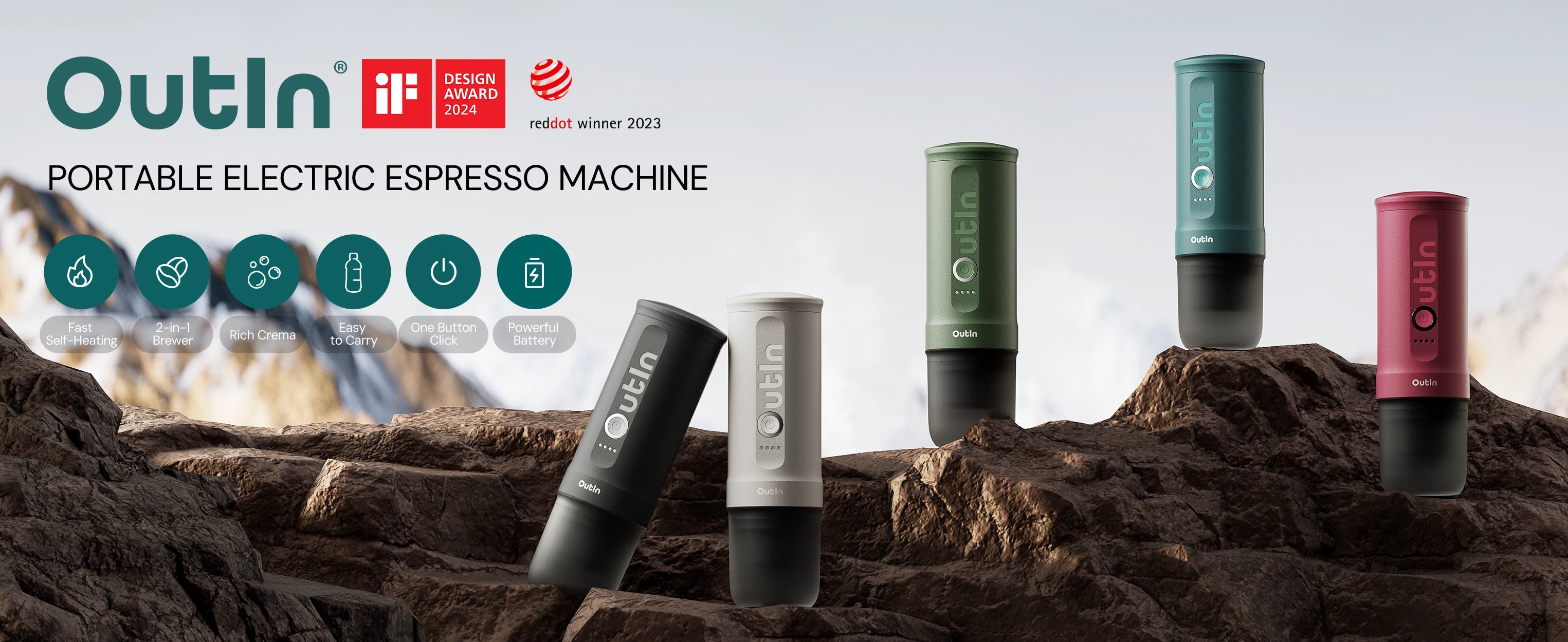 OutIn Nano Portable Electric Espresso Machine